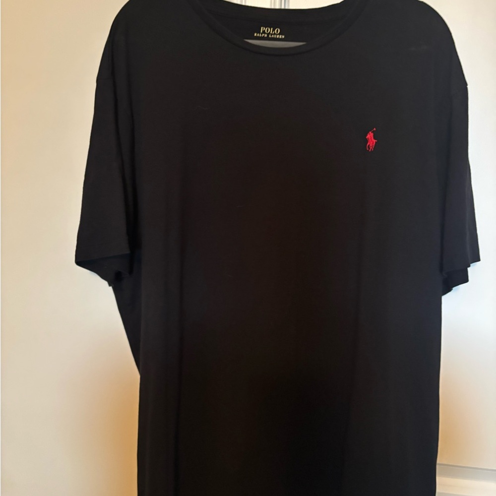 Polo by Ralph Lauren Black Tee with Red Logo